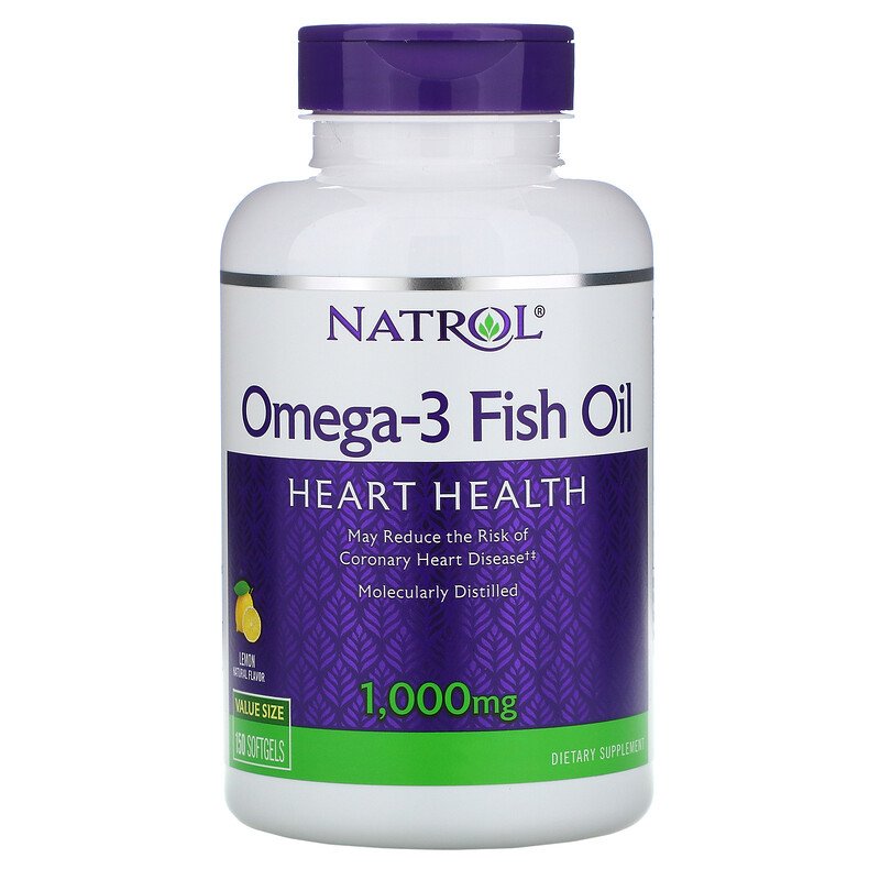 Риб'ячий жир в капсулах, Natrol, Омега-3, 150 капсул, (NTL-04040)